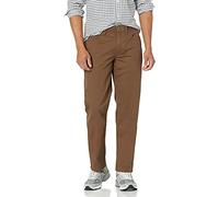 Amazon Essentials Pantaloni in Twill Elasticizzato a 5 Tasche, Taglio Dritto Uomo, Marrone, 38W / 34L