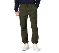 Amazon Essentials Pantaloni Jogger Cargo con Coulisse in Vita dalla vestibilità Standard Uomo, Verde Oliva Scuro, L