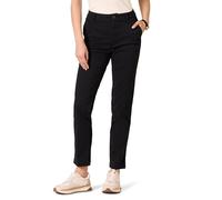 Amazon Essentials Pantaloni Kaki a Gamba Dritta a Vita Alta Slim Donna, Nero, 12 Short