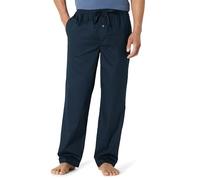 Amazon Essentials Pantaloni Pigiama in Popeline di Cotone dalla Linea Dritta con Coulisse ed Elastico in Vita Uomo, Blu Marino, XL