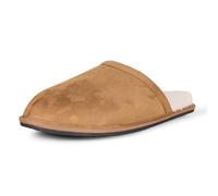 Amazon Essentials Pantofole Comode Uomo, Castagna Micro Scamosciato, 41 EU