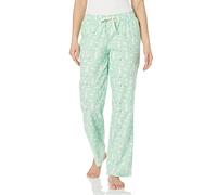 Amazon Essentials Pigiama da donna in flanella per dormire, verde menta animali della foresta, L