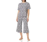Amazon Essentials Pigiama in jersey di maglia - colori fuori produzione Donna, Blu Marino Sagoma Floreale, 5XL Plus