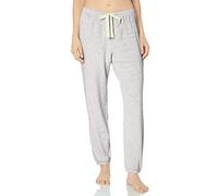 Amazon Essentials Pigiama Jogger da donna, in spugna leggera, taglie forti, grigio erica a righe, M