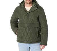 Amazon Essentials Piumino Anorak con Cappuccio e Cerniera a un Quarto Uomo, Verde Oliva Scuro, XL