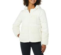 Amazon Essentials Piumino con Cappuccio in Pile Sherpa con Cerniera Integrale Donna, Avorio, S