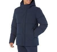 Amazon Essentials Piumino da uomo di media lunghezza con cappuccio (disponibile nelle taglie Big & Tall), blu navy, XXL