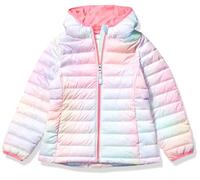 Amazon Essentials Piumino Leggero con Cappuccio Impermeabile e Ripiegabile Bambine e Ragazze, Rosa Sfumature, 11-12 Anni