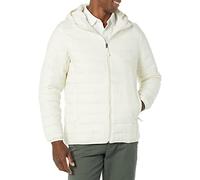 Amazon Essentials Piumino Leggero con Cappuccio Impermeabile e Ripiegabile Uomo, Beige Chiaro, XS