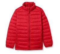 Amazon Essentials Piumino Ripiegabile Impermeabile Leggero Bambini e Ragazzi, Rosso, 9 Anni