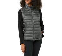 Amazon Essentials Piumino Smanicato Ripiegabile Impermeabile Leggero Donna, Carbone Puntinato, XXL