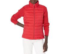 Amazon Essentials Piumino Smanicato Ripiegabile Impermeabile Leggero Donna, Rosso, XL