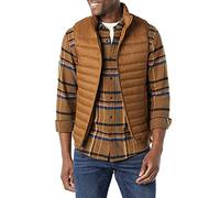 Amazon Essentials Piumino Smanicato Ripiegabile Impermeabile Leggero Uomo, Marrone Chiaro, S