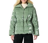Amazon Essentials Piumino Trapuntato a Quadri con Vita Regolabile, Vestibilità Oversize Donna, Verde Salvia, XXS