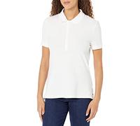 Amazon Essentials Polo A Manica Corta (Taglie Forti Disponibili) Donna, Bianco, M