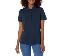 Amazon Essentials Polo A Manica Corta (Taglie Forti Disponibili) Donna, Blu Marino, 4XL Plus