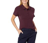 Amazon Essentials Polo A Manica Corta (Taglie Forti Disponibili) Donna, Bordeaux, M