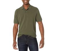 Amazon Essentials Polo a Maniche Corte in Piqué di Cotone, Vestibilità Classica (Disponibile in Taglie Forti) Uomo, Verde Oliva, M