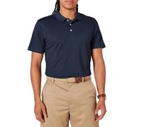 Amazon Essentials Polo da Golf da Uomo, a Maniche Corte, Slim Fit, ad Asciugatura Rapida, Blu Scuro, Taglia L