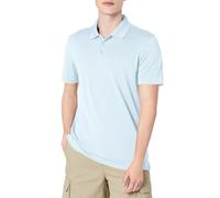 Amazon Essentials Polo da Golf da Uomo, vestibilità Aderente, ad Asciugatura Rapida, Azzurro, L