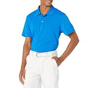 Amazon Essentials Polo da Golf da Uomo, vestibilità Aderente, ad Asciugatura Rapida, Colore Blu Metallizzato, M