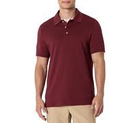 Amazon Essentials Polo da Uomo in Tessuto Interlock Regular Fit, Bordeaux Intenso, M