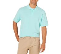 Amazon Essentials Polo in Cotone piqué vestibilità Regular (Disponibile in Taglie Extra Forti) Uomo, Blu Acqua, S