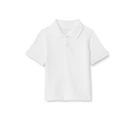 Amazon Essentials Polo in Piqué a Maniche Corte da Uniforme Bambini e ragazzi, Bianco, 4 anni