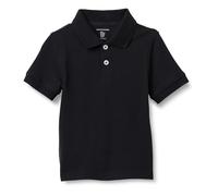 Amazon Essentials Polo in Piqué a Maniche Corte da Uniforme Bambini e ragazzi, Nero, 10 anni