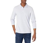 Amazon Essentials Polo in piqué a Maniche Lunghe vestibilità Aderente Uomo, Blu Chiaro, XXL
