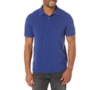 Amazon Essentials Polo in piqué di Cotone Slim Uomo, Blu Marino, L