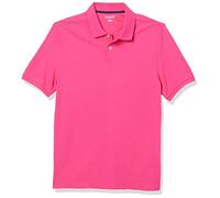 Amazon Essentials Polo in piqué di Cotone Slim Uomo, Rosa Shocking, XS