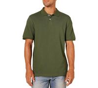 Amazon Essentials Polo in piqué di Cotone Slim Uomo, Verde Oliva, S