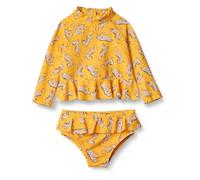 Amazon Essentials Rashguard - Set Rashguard per Bambina, Motivo: Leopardi Gialli Dorati, 24 Mesi