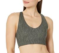 Amazon Essentials Reggiseno Sportivo Active Sculpt con Sostegno Medio e Scollo a V - Colori Fuori Produzione Donna, Multicolore Pois, 6XL Plus