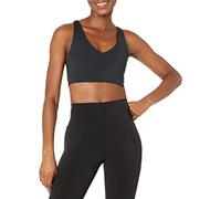 Amazon Essentials Reggiseno Sportivo Active Sculpt con Sostegno Medio e Scollo a V - Colori Fuori Produzione Donna, Nero, 6XL Plus
