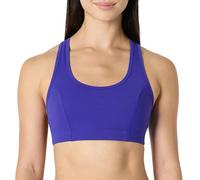 Amazon Essentials Reggiseno Sportivo Tecnico, Total Train per Palestra, Sostegno Medio, Spalline Incrociate sulla Schiena Donna, Blu Reale, S