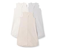 Amazon Essentials Sacco Nanna in Cotone, Coperta Indossabile, 0,5 TOG Unisex Bimbi, Pacco da 3, Avorio/Grigio Tortora/Rosa Pallido, 0-6 mesi