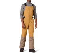 Amazon Essentials Salopette da Neve isolata e Impermeabile Uomo, Marrone Chiaro Oro Color Block, M