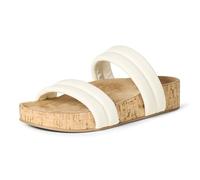 Amazon Essentials Sandali a Fascia in Sughero Donna, Bianco, 41 EU
