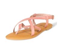 Amazon Essentials Sandali con Cinturino Casual Donna, Rosato Opaco, 43 EU Larga