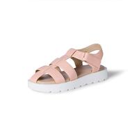 Amazon Essentials Sandali da pescatore a punta chiusa, da ragazza, in finta pelle, rosa, taglia 4