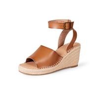 Amazon Essentials Sandali Espadrillas con Zeppa Comodi Donna, Tan, 43 EU