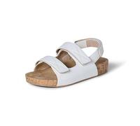 Amazon Essentials Sandali in Sughero Bambine e Ragazze, Ecopelle Bianca, 36 EU