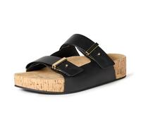 Amazon Essentials Sandali in Sughero Donna, Nero, 39 EU