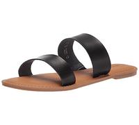 Amazon Essentials Sandalias de Dedo Mujer, Negro, 44.5 EU