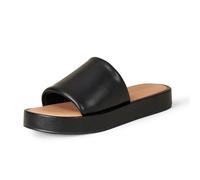 Amazon Essentials Sandalo Flatform Donna, Nero, 37.5 EU