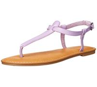 Amazon Essentials Sandalo Infradito Casual con Cinturino Alla Caviglia Donna, Lavanda, 37.5 EU Larga