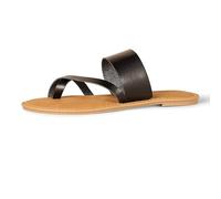 Amazon Essentials Sandalo Infradito Monofascia Donna, Nero, 41 EU