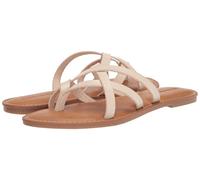 Amazon Essentials Sandalo Slide Basso con Cinturino Donna, Beige Chiaro, 47 EU